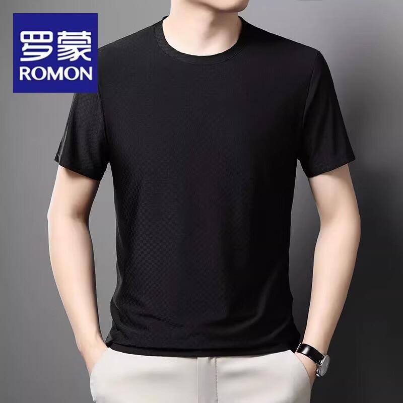 ROMON Men's Ice Silk Quick-Dry Short Sleeve T-Shirt