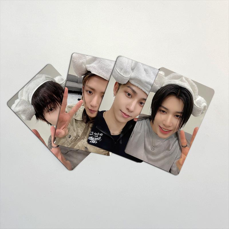4 Pezzi/8 Pezzi Un Set LNGSHOT 1° Mini Album SHOT CALLERS PE Card EVERLINERYUL WOOJIN LOUIS OHYUL Souvenir per Fan Cartoline Cosplay