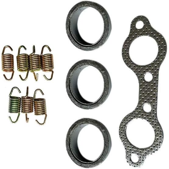 Exhaust Pipe Manifold Gasket Spring Rebuild Kit Replacement Fit For Polaris Ranger XP 800 4x4 EFI 2010-2012 5250091,7041687,7041789