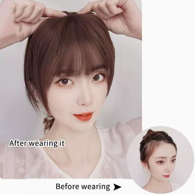 Französischer Stil Synthetischer Falscher Pony Perücke Haarteil Natürliches Haarteil Haarverlängerungen Damen Styling Haaraccessoires