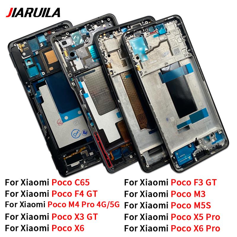 Gehäuse Mittelrahmen LCD Blende Panel Abdeckung für Xiaomi Poco C65 X3 F3 F4 GT M3 M4 Pro 4G 5G M5S X5 X6 Pro