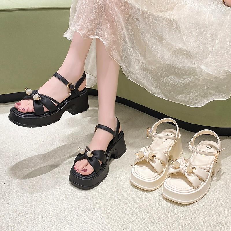 Ladies Shoes On Sale 2025Modern Women's Sandals Summer Daily Sandals Women Solid Shoes Ladies Platform Zapatillas