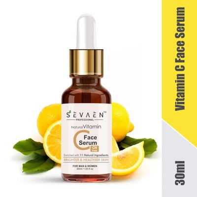 Sevaen Vitamin C Face Serum Enrich with 11 Natural Ingredients (Herbal) (Pack of 2) For All