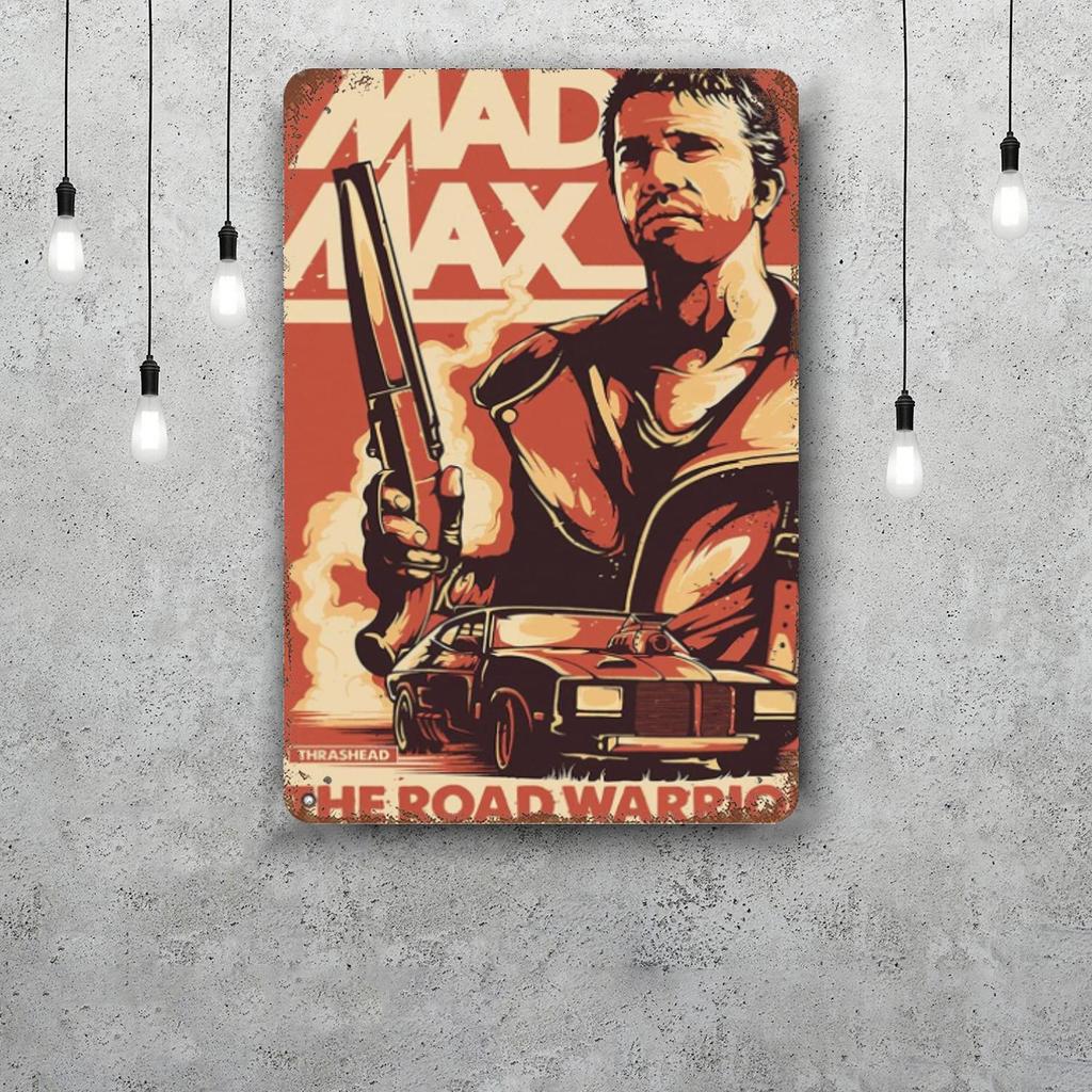 Mad Max Classic Poster Rusty Metal Plaque Retro Decorative Plate Bar Man Cave Garage Club Metal Sign Wall Decoration