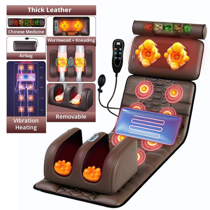Electric Airbag Mattress Massage Household Multifunctional Full Body Massage Cushion Relaxation Vibration Heating Massage Mattress