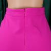 Women's Fashion Casual Solid Color Print High Waist Trousers Pants & Capris