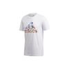 T Shirts Men's White Crew Neck Moderate Straight Fit FN1746