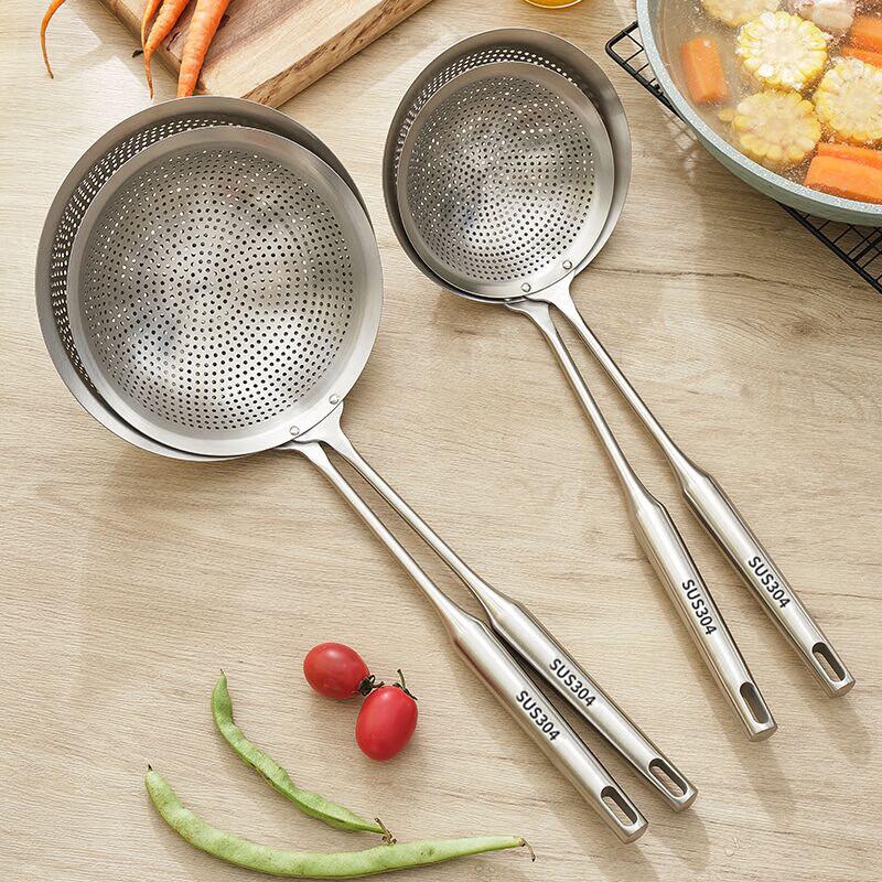 Jing Zhifeng Thickened 304 Stainless Steel Strainer & Skimmer 3-Pack