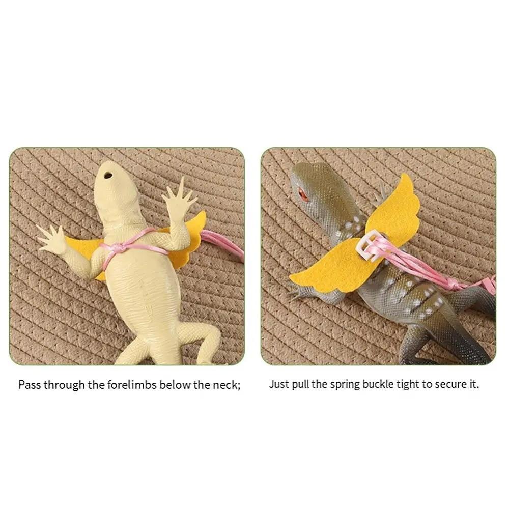 Lightweight Anti-lost Small Pet Harness Adjustable Strap Anti-bite Guinea Pig Leash Safety Buckle Washable Hamsters Harness Walk