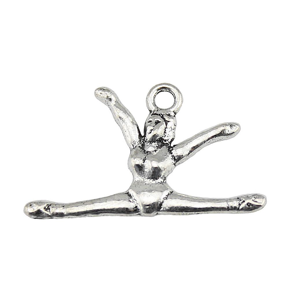 Weightlifter Charms Athletes Pendants For Fitness Gym Themed Jewelry Making