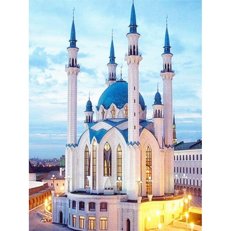 5D Diamant Malerei Straße Mosaik Kreuz Stich Architektur Landschaft Diamant Stickerei Verkauf Winter Home Decor Geschenk