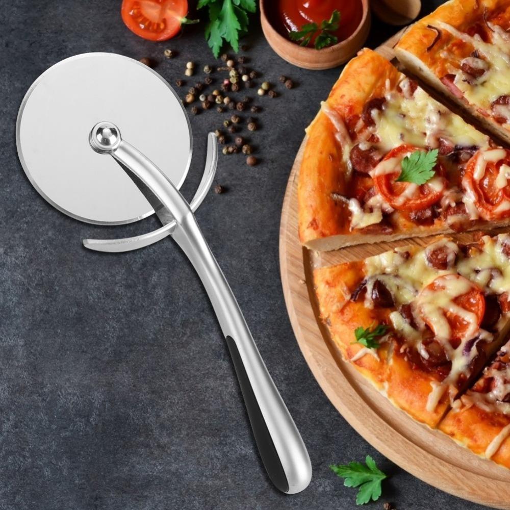 Smooth Rotating Professional Pizza Cutter Precision Edge Pastry Pizza Cutter  Bakery Catering
