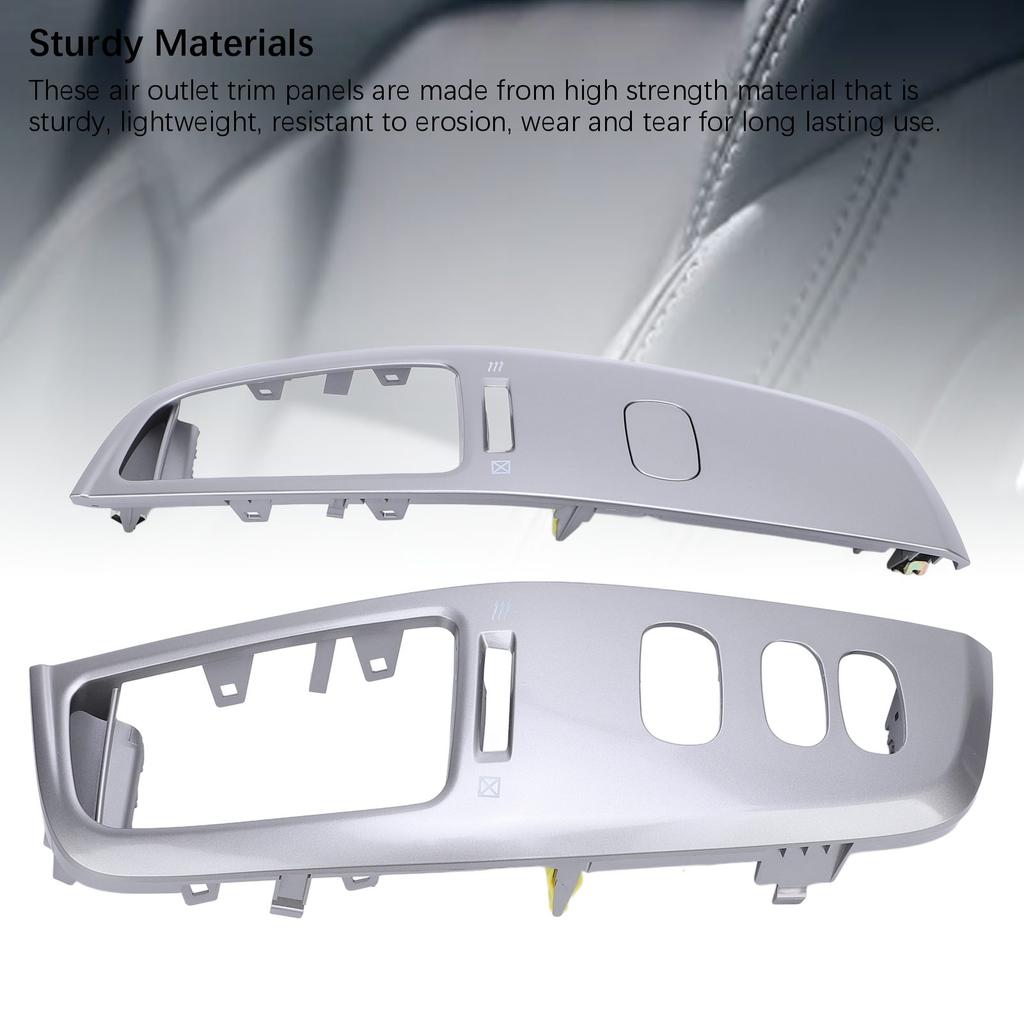 1 Pair Dash Air Vent Trim Panel Left Hand Drive Stylish Look Protective Center Console Air Outlet