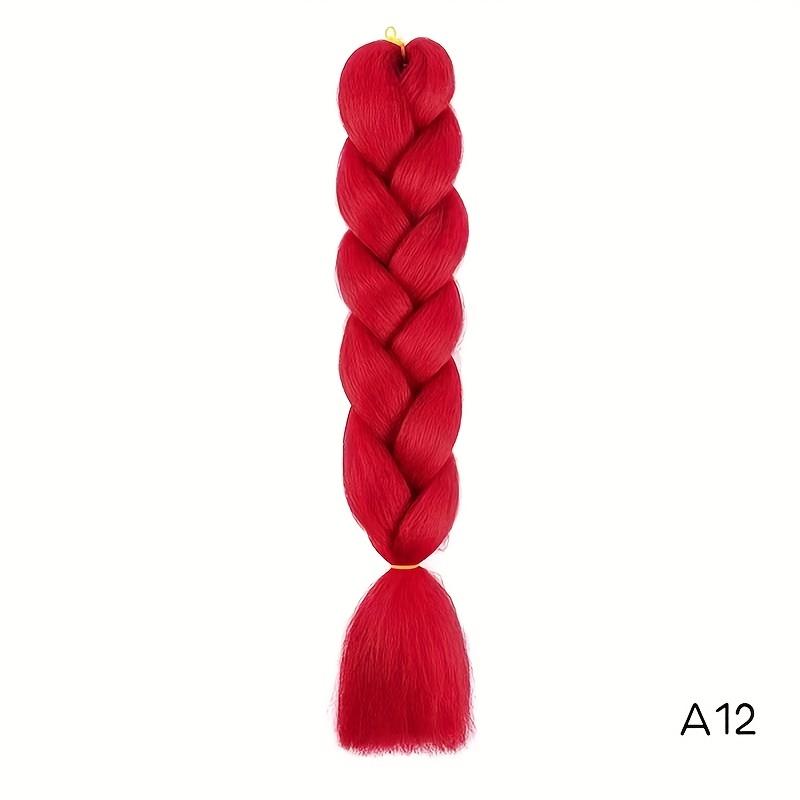 Extensión de Cabello Sintético Jumbo para Trenzas Fibra Resistente al Calor Ombre Twist Extensión de Cabello para Trenzar Para Mujeres Niñas