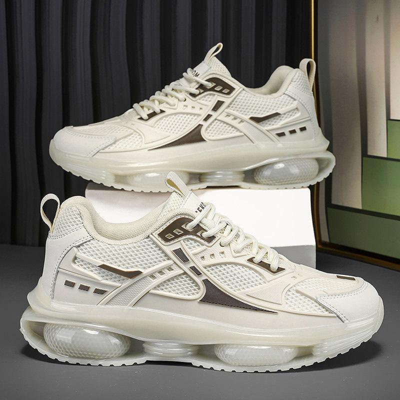 Men's Shoes Autumn New Breathable Versatile Fashion Casual Sports Platform Running Little White Dad Shoes