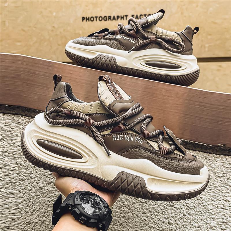 

Men s shoes 2025 autumn new fashionable versatile men s thick-soled heightening dad shoes comfortable soft-soled sports casual shoes 44