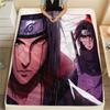 Itachi Uchiha Pattern Flannel Blanket, High Quality Comfortable for All Seasons, Home Decor, Warmth and Comfort, Perfect for Gifts.