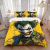 3pcs Joker Clown Bedding Set, Soft Polyester Duvet Cover and Pillowcases Machine Washable Seasons All Suitable & Guest Room Decor230