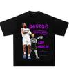 American Paul George Graffiti Design Original Loose Sports Heavyweight Sweat-absorbing Short-sleeved T-shirt