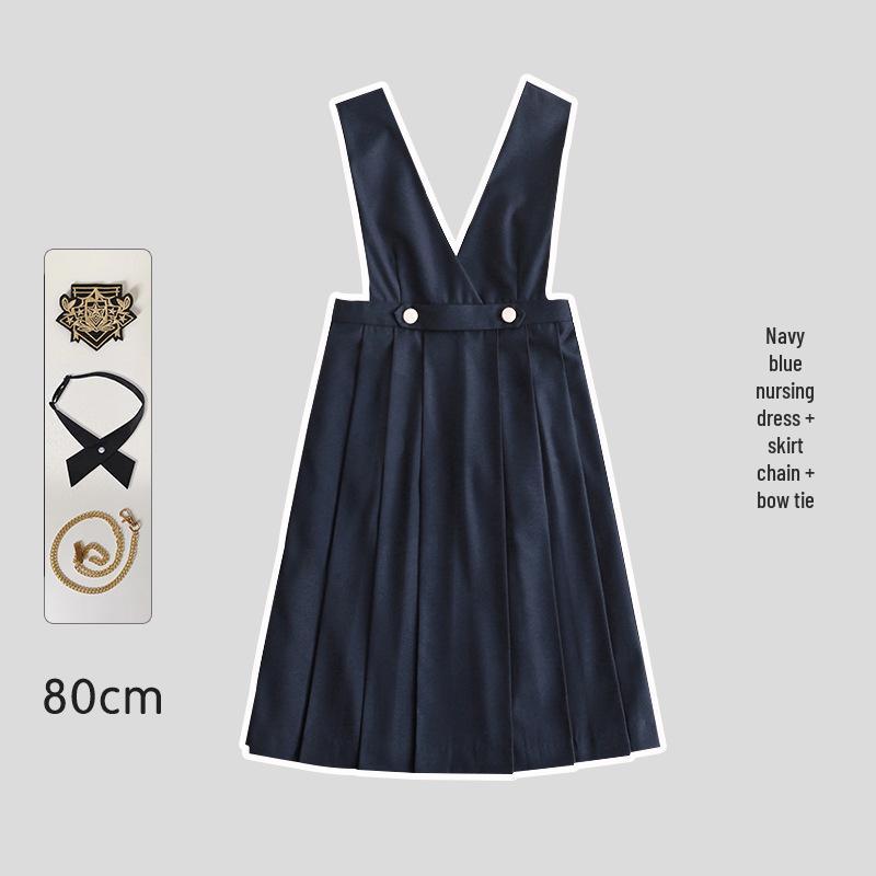 Japonská JK uniforma šaty set: Autentická dlouhá sukně chránící prsa pro mladé dámy od Hu Mu Tao