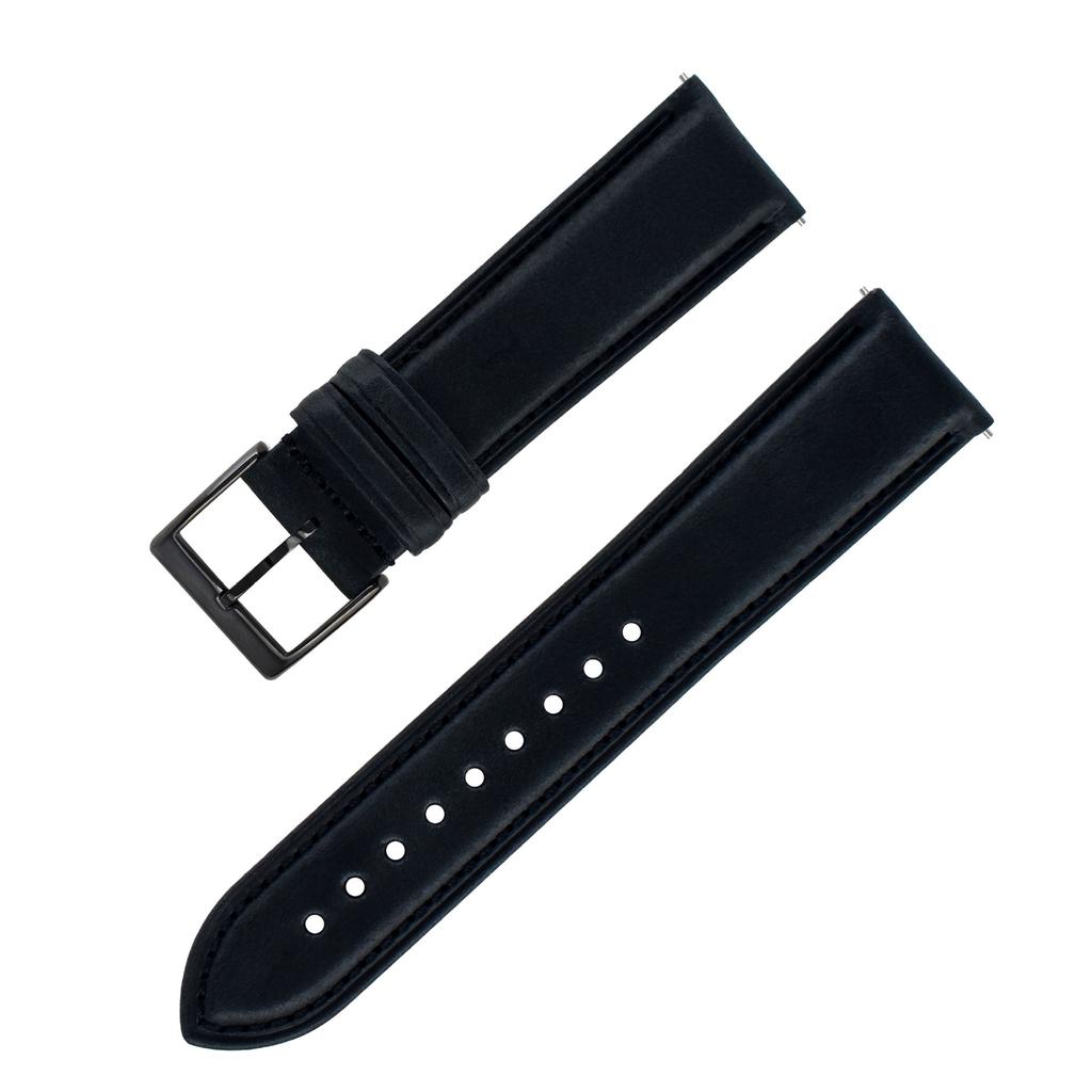 Applicable To Samsung Huawei Genuine Leather Strap For Men And Women, Quick Release Raw Ear 2022Mm Oil Wax First Layer Cowhide Strap Leather