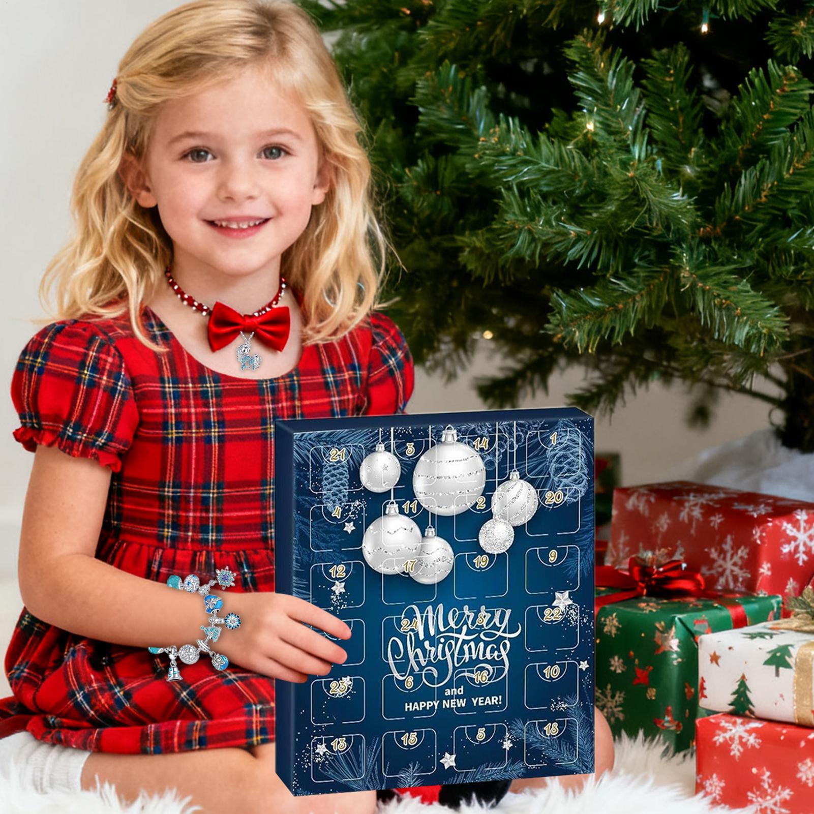

Jewelry Calendar Advent 2026 24 Days Party Favors 2026 Girls Bracelet Kit Christmas Advent For Holiday Birthday Valentines Party L