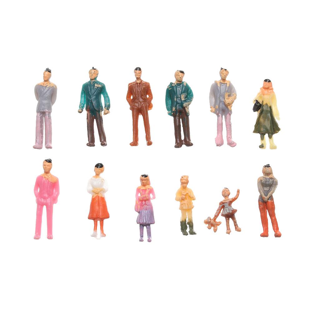 Decorations Mixed Color Pose People Figures Model Building Passengers Train Scenery DIY Character