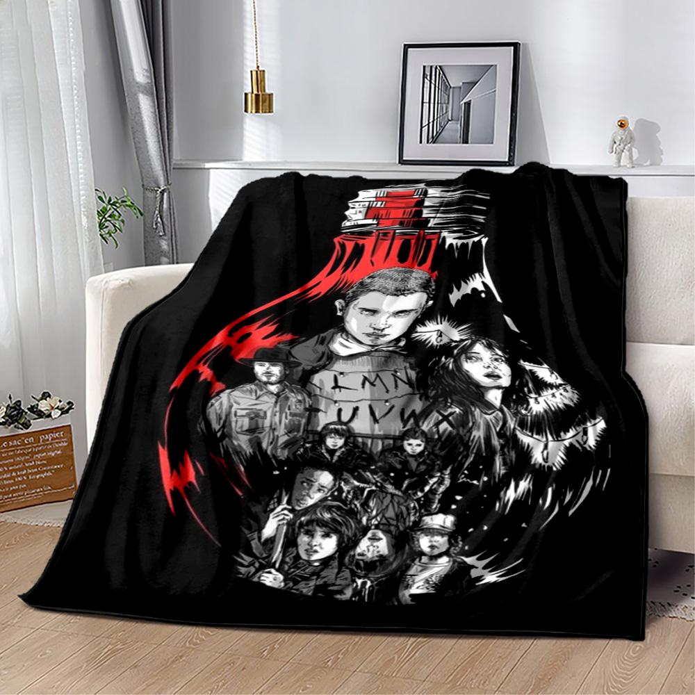 Stranger Things Blanket Suitable for sofas,travel, living rooms also a good gift for friends and family Suitable for all seasons.
