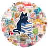 10/25/50pcs Books Graffiti Reading Stickers for DIY Scrapbook Stationery Suitcase Water Bottle Phone Laptop Guitar Toy