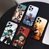 Katsuki Bakugo p-Hero Academia Handyhülle Für iPhone 17 16 15 14 13 12 Max Plus Silikon Schwarze Hülle