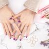 Verniaongles Real Parts Long Oval Type Gel Nail Tips - Awesome Purple