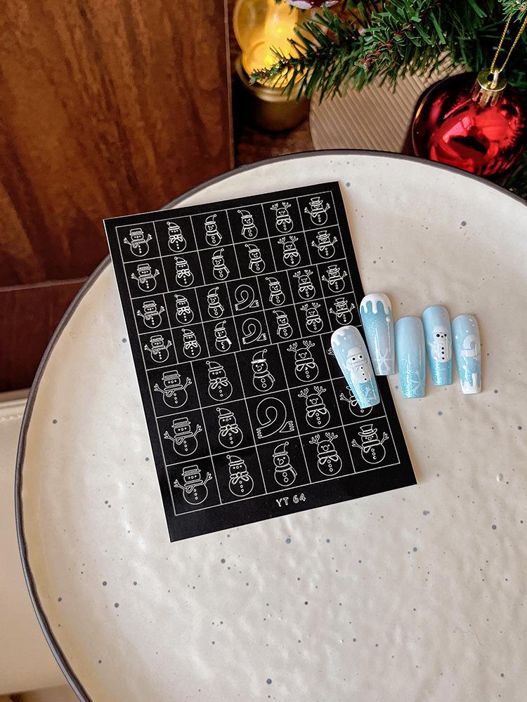 Nail Art Accessories: Adhesive Stickers, Star & Butterfly Designs, Glue Pads, Spray Paint, Small Decor Elements