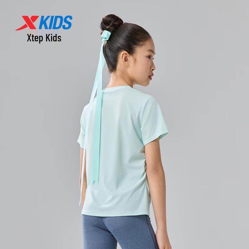 Xtep Girls' Cooling Short Sleeve Knit Top