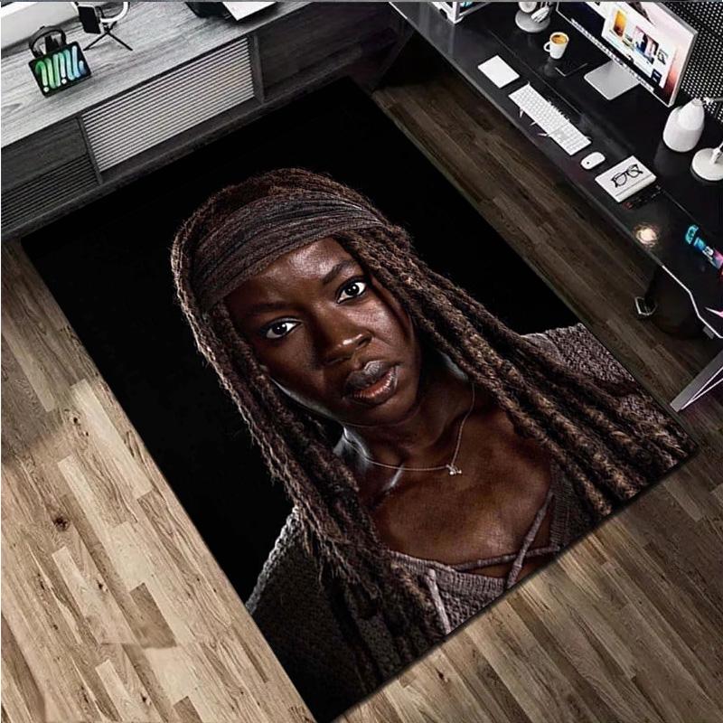 1Pc The Walking Dead  Print Rug - Home Decoration Carpet For Living Room Bedroom Flooring Computer Chair Area Rug