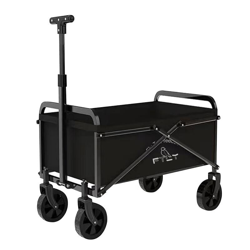FTLY 5-inch Universal Wheel Folding Camping Cart