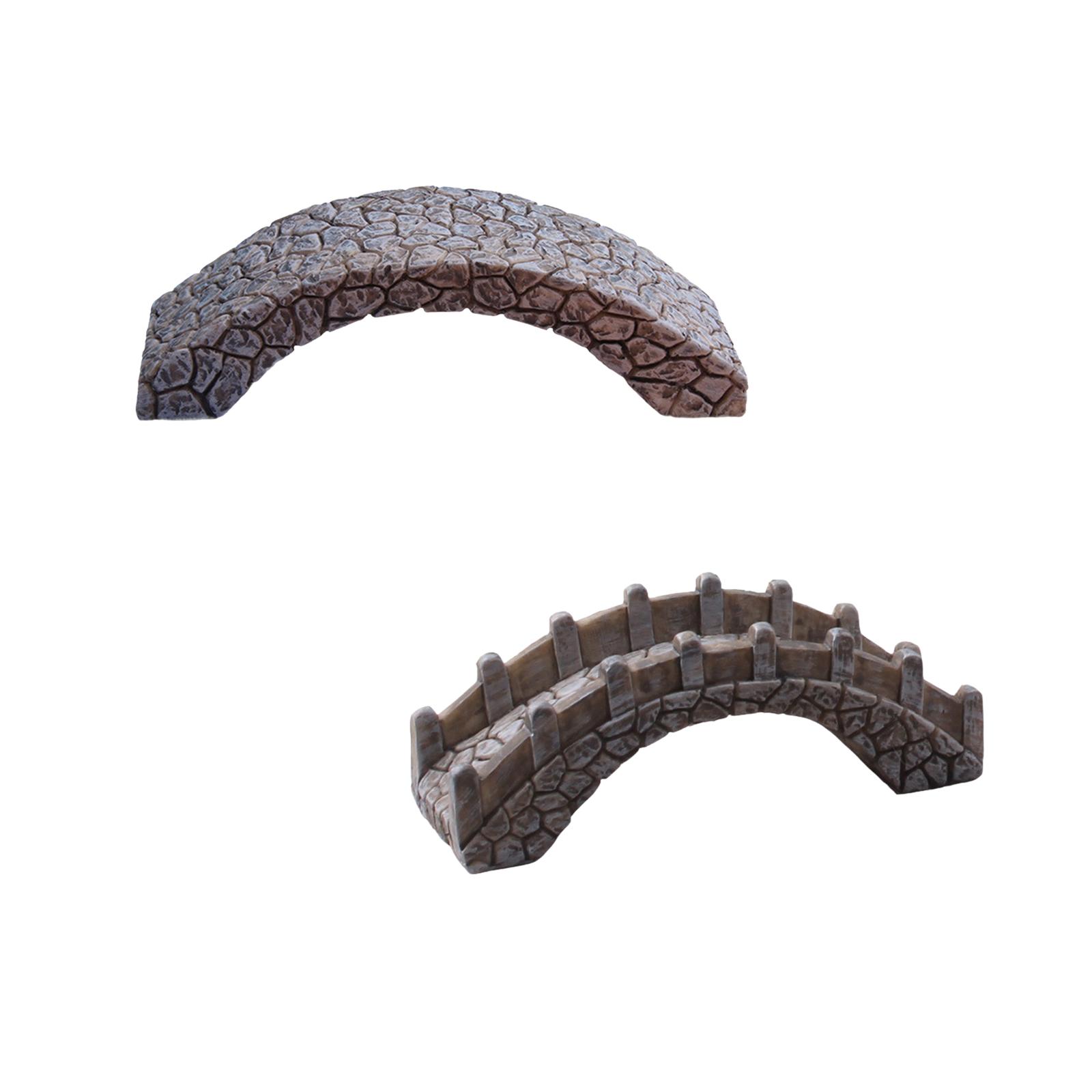 

Миниатюрная фигурка арочного моста, аксессуары для сказочного сада, сделай сам, рокарий, бонсай, украшение для аквариума, маленькая статуэтка, декор для цветочного горшка without Railings