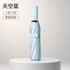 Spot wholesale automatic ten-bone umbrella vinyl sunscreen UPF11 + wind-resistant reinforcement weather and rain dual-purpose folding umbrella