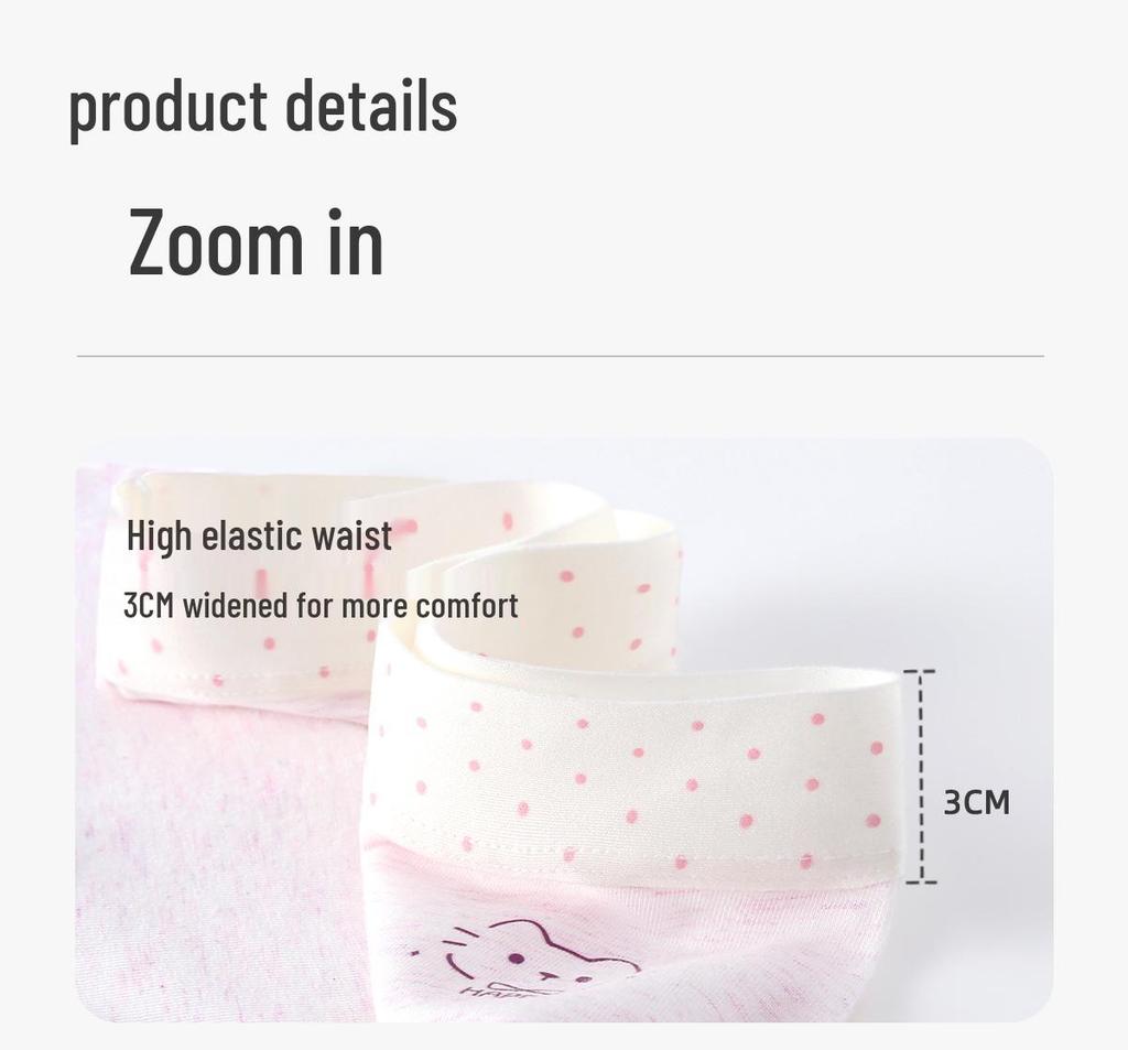 Girls' Pure Cotton Triangle Panties - Antibacterial Underwear for Preteens and Teen Girls