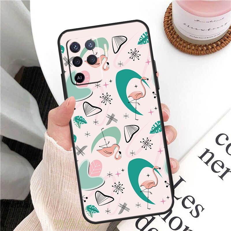 Flamingo Case For Oppo A58 A5 Pro A15 A16 A17 A57 A77 A94 A74 A54 A76 A96 A40 A60 A80 A18 A38 A78 A98