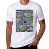 Katze Monet Seerose T-Shirt Strapazierfähiges Arbeits-T-Shirt
