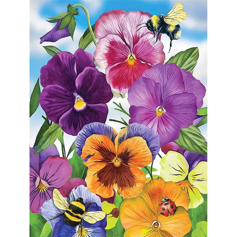 Momoart DIY Diamantbroderi Rosmålning Tusensköna Blomma Bild Strass Mosaik Solros Dekor för Hemmet