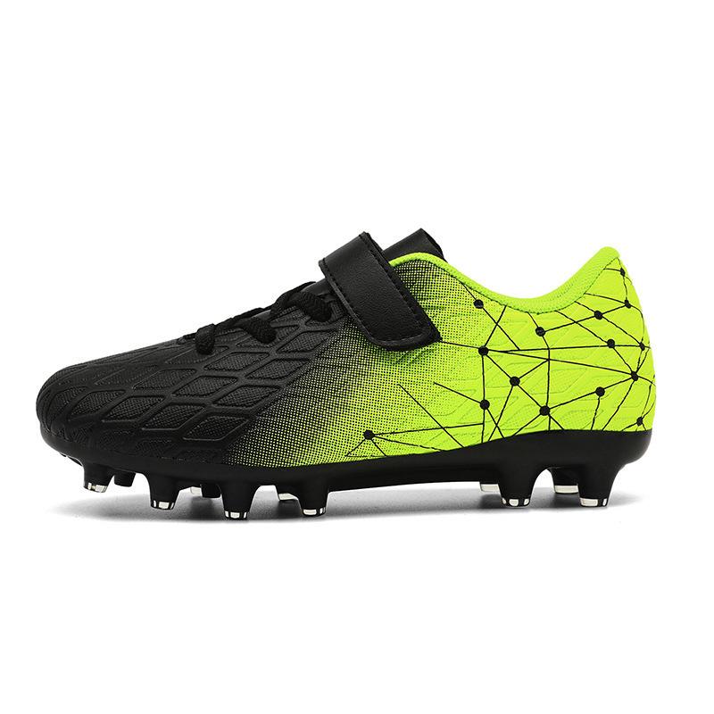Boys and girls broken nails Velcro football shoes professional training sneakers student long nails sneakers size 29-39