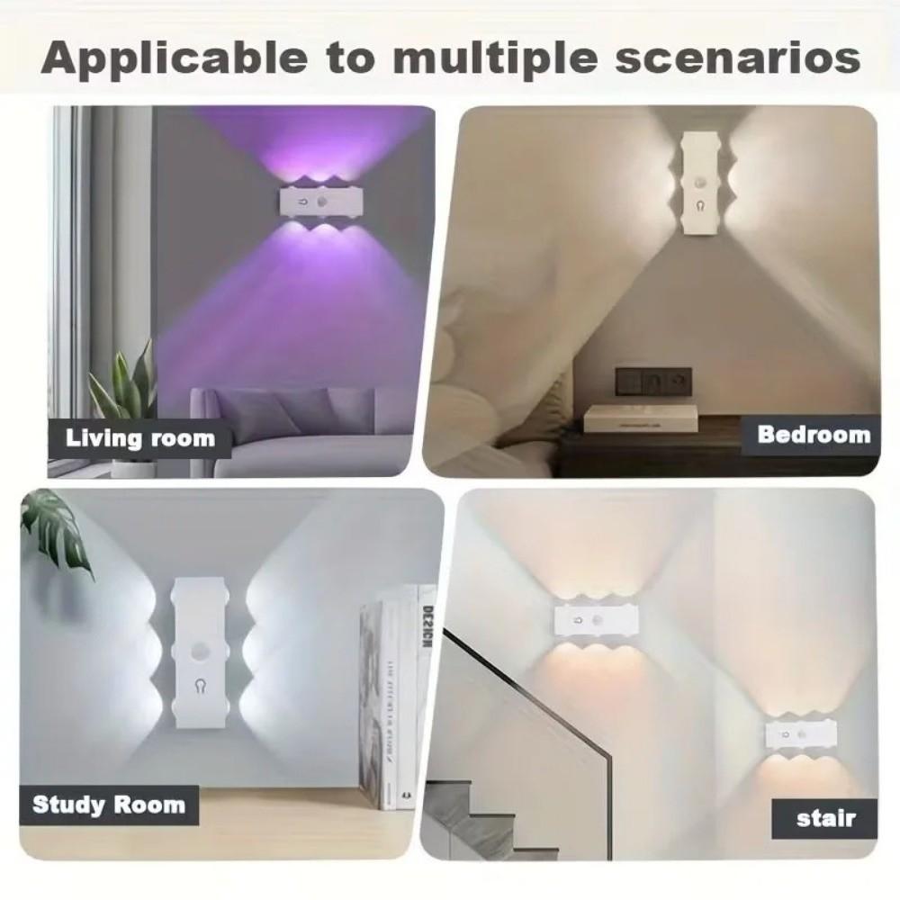 Magnetic Rechargeable Night Light USB Rechargeable Under Cabinet Light RGB Wall Lamp Hallway