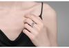 Eleganter S925 Sterling Silber Moissanit Ring - Leichter Luxus Japanischer Koreanischer Stil Stapelbarer Pavé Ring für Damen.