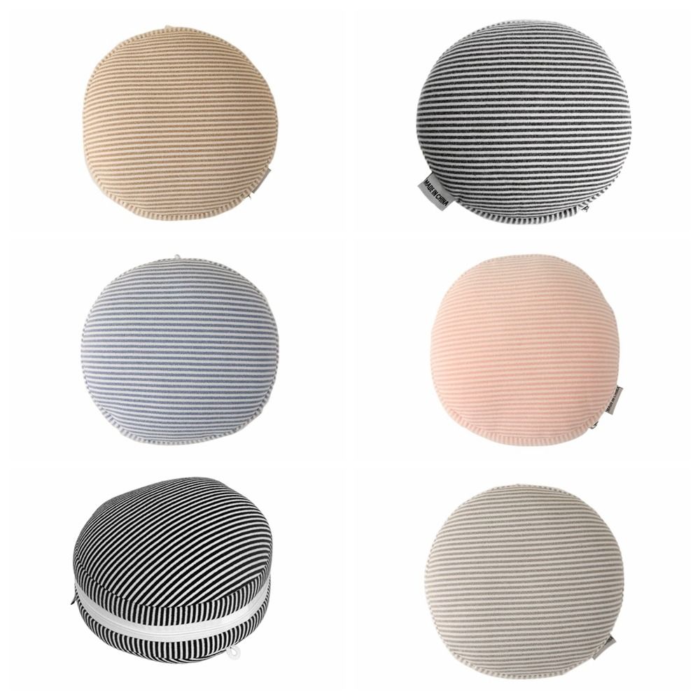 Stripe 2 In 1 Eye Mask Pillow Foldable Travel Folding Pillow Simple Neck Support Cushion  Adults