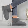 Women's Winter Warm-Lined Thickened Short Snow Boots, Fur-Lined Thick-Soled Anti-Slip Casual Footwear.