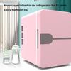 6L Car Mini Fridge Beauty Cosmetics Mask Makeup Skincare Refrigerator DC 12V / AC 220V Heated Cooling Dormitory Refrigerator