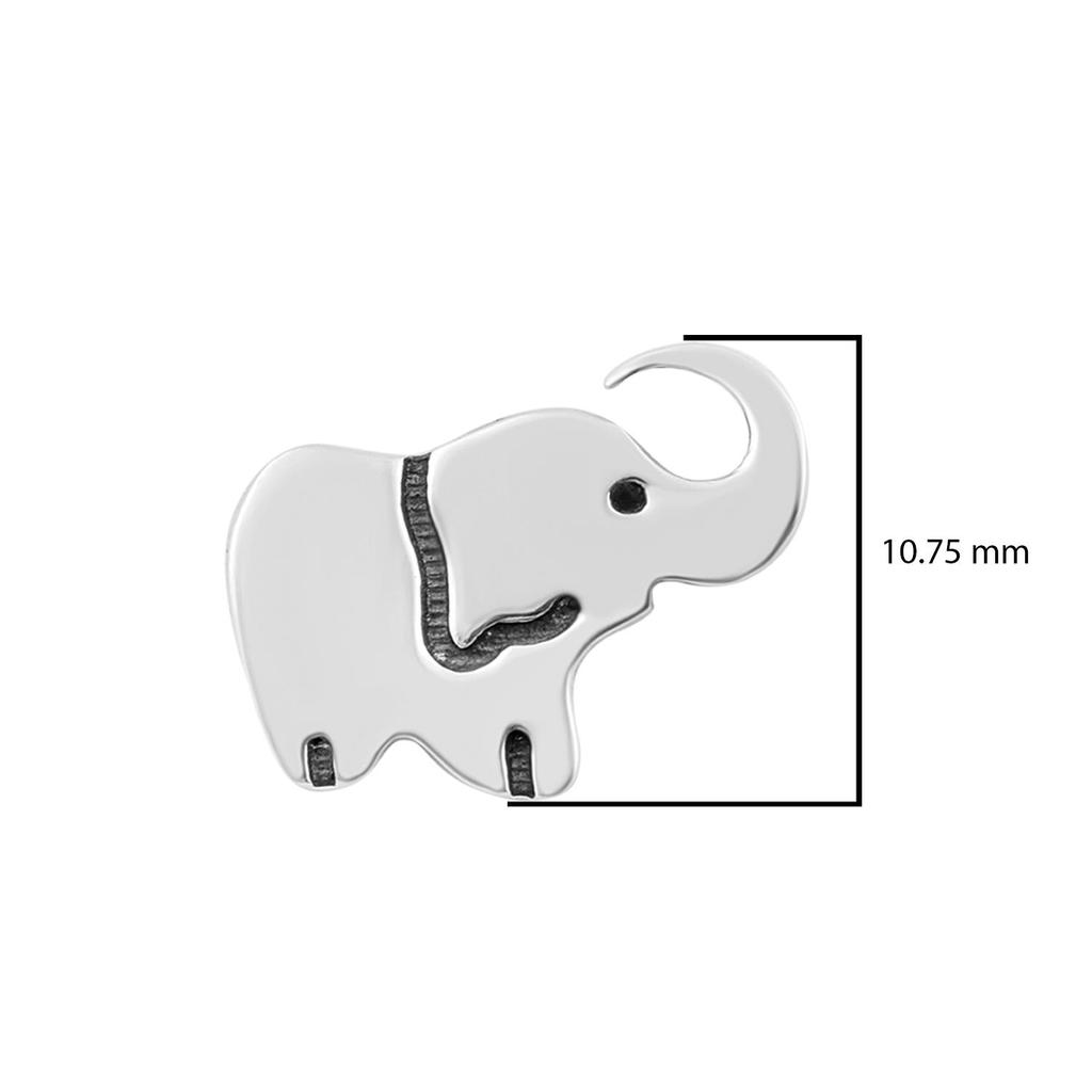 Elephant Stud Earrings - 925 Sterling Silver