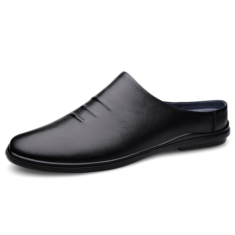 

Дышащая летняя мужская обувь Muller Легкая полуповседневная обувь с перфорацией Мужская обувь для ходьбы Лоферы для отдыха Обувь для ленивой ходьбы Мокасины 45 чёрный