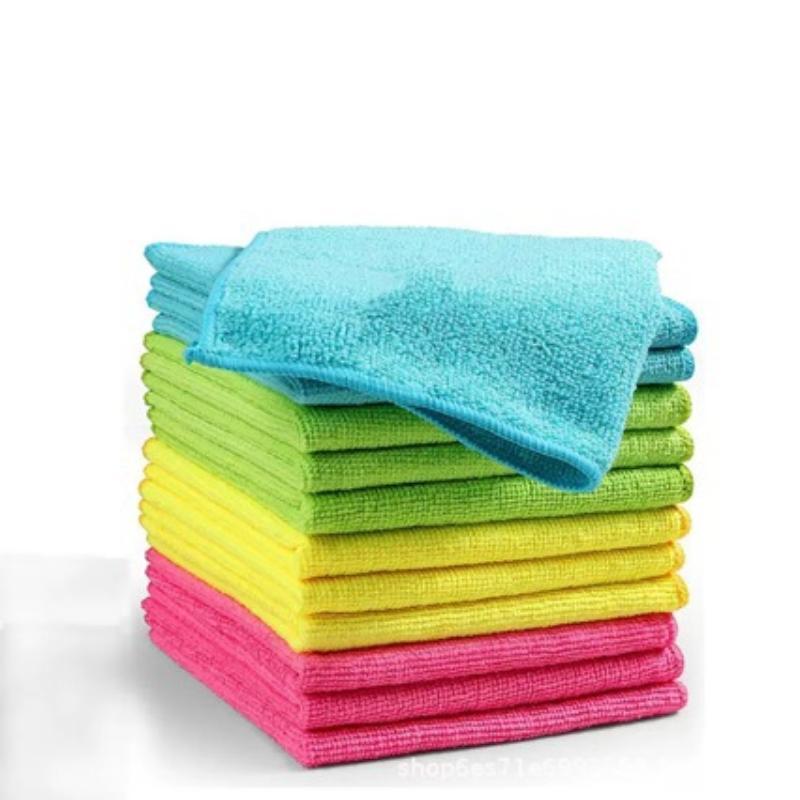 5 PCS Bamboo Fiber Dish Washing Cloths Super Absorbent Lint Free Streak Free Reusable Towels for Kitchen Household Daily Cleaning